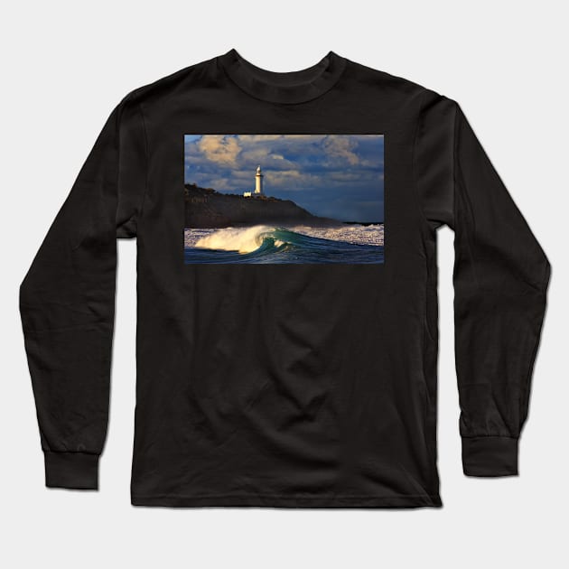 Norah Head lighthouse Long Sleeve T-Shirt by dags